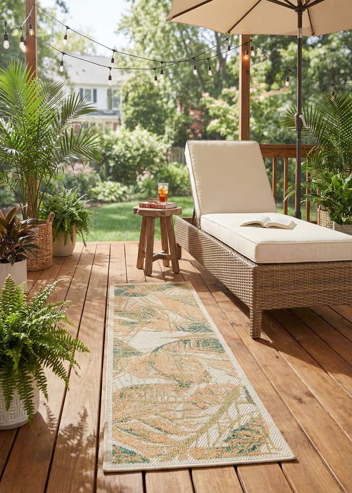2' x 6' Easy-Clean Baja Indoor / Outdoor Runner Rug