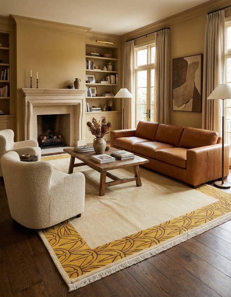 Detail image of 8' 3 x 11' 4  Hand Knotted Tibet Wool Rug