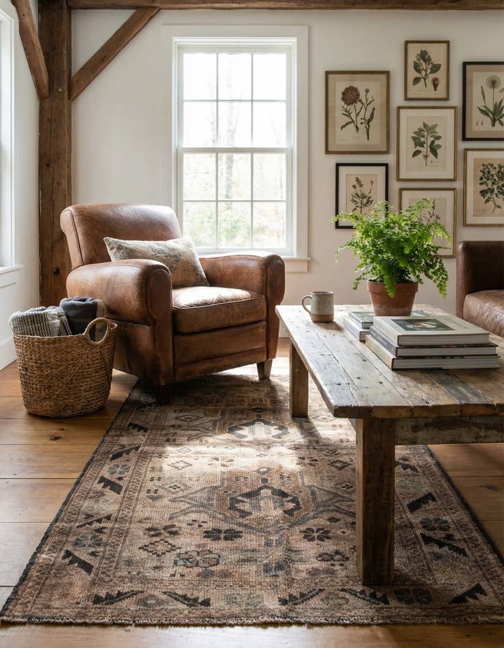 Detail image of  2' 5 x 4' 1  Hand Knotted Ultra Vintage Persian Wool Rug