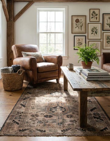 2' 5 x 4' 1 Hand Knotted Ultra Vintage Persian Wool Rug