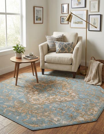 7' 10 x 7' 10 Highbury Octagon Rug