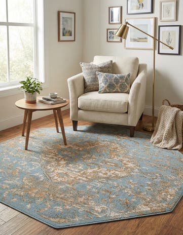 7' 10 x 7' 10 Highbury Octagon Rug
