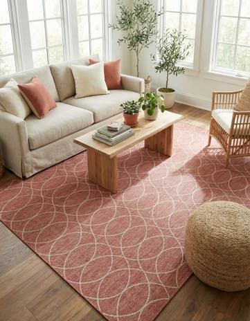 10' x 14' Easy-Clean Trellis Indoor / Outdoor Rug