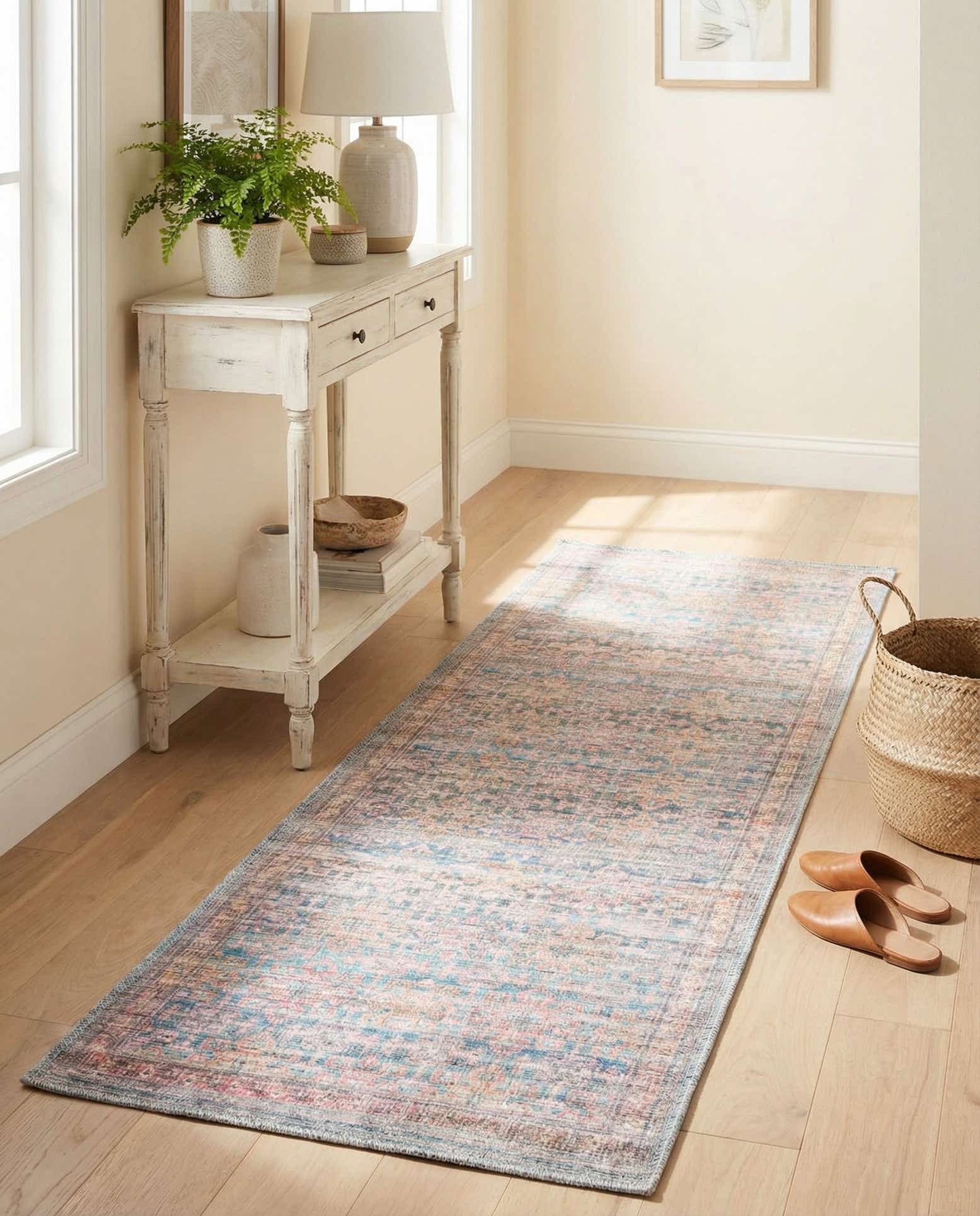 60cm x 185cm Washable Nostalgia Runner Rug