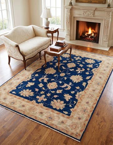 5' x 6' 8 Hand Knotted Ziegler Rug
