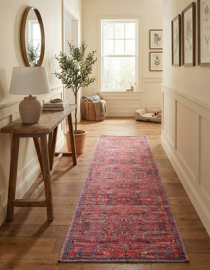 Detail image of  2' x 10'  Washable Maahru Runner Rug