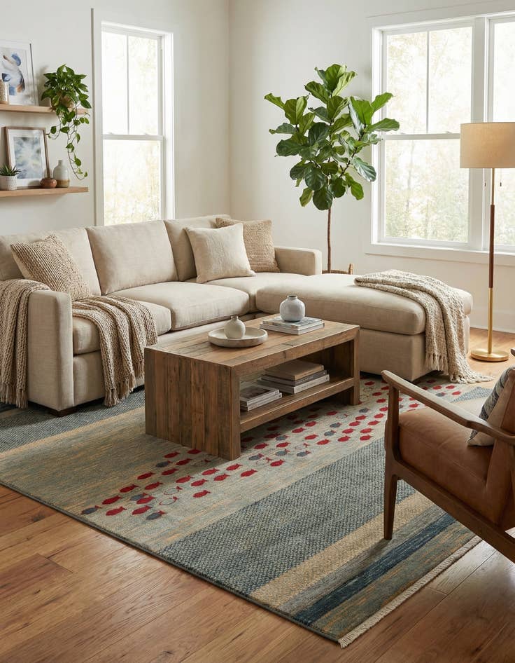 Detail image of 8' x 8' Kashkuli Gabbeh Square Rug