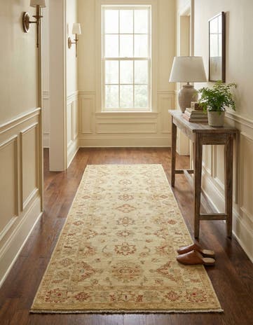 2' 6 x 6' 5 Hand Knotted Peshawar Ziegler Runner Rug