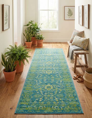 3' x 9' 10 Ankara Runner Rug