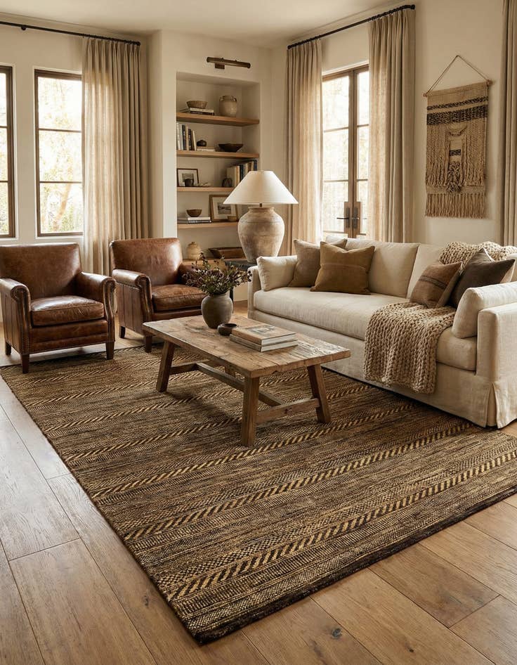 Detail image of 4' 9 x 6' 7 Juma Wool Rug