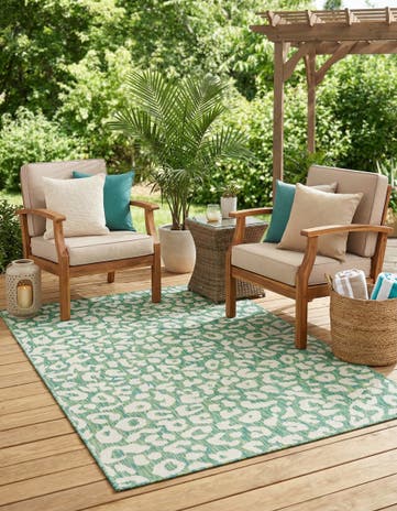 5' 3 x 8' Easy-Clean Safari Indoor / Outdoor Rug