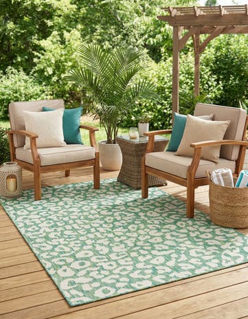 5' 3 x 8' Easy-Clean Safari Indoor / Outdoor Rug