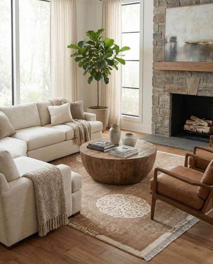 5' 7 x 8' 2 Hand Knotted Darya Wool Rug