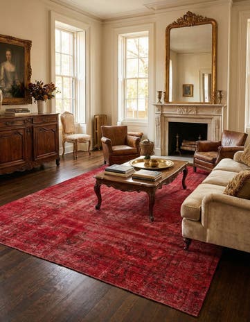 9' 1 x 12' 4 Hand Knotted Ultra Vintage Persian Wool Rug