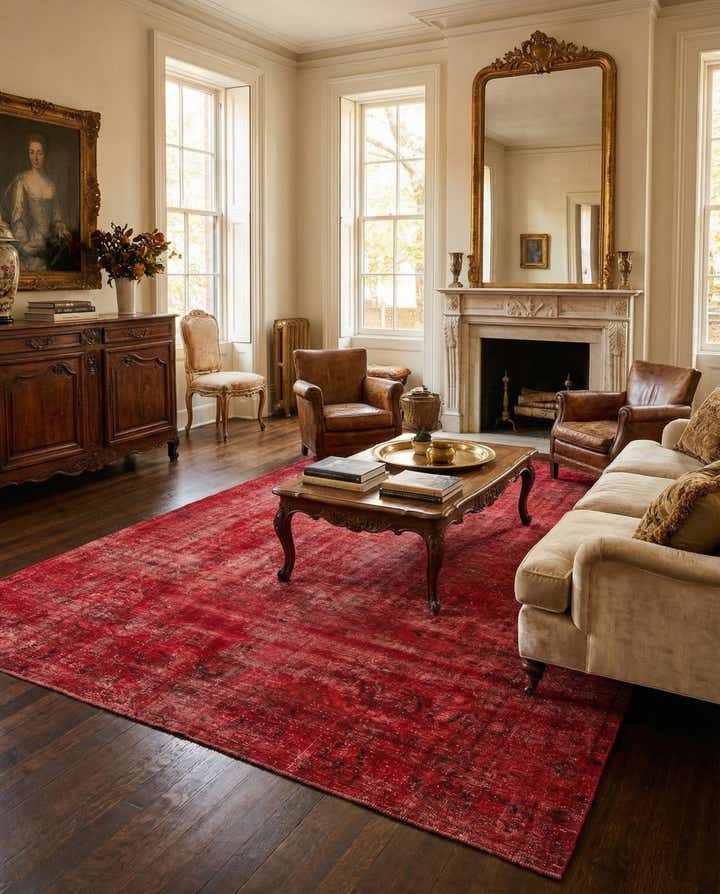 9' 1 x 12' 4 Hand Knotted Ultra Vintage Persian Wool Rug