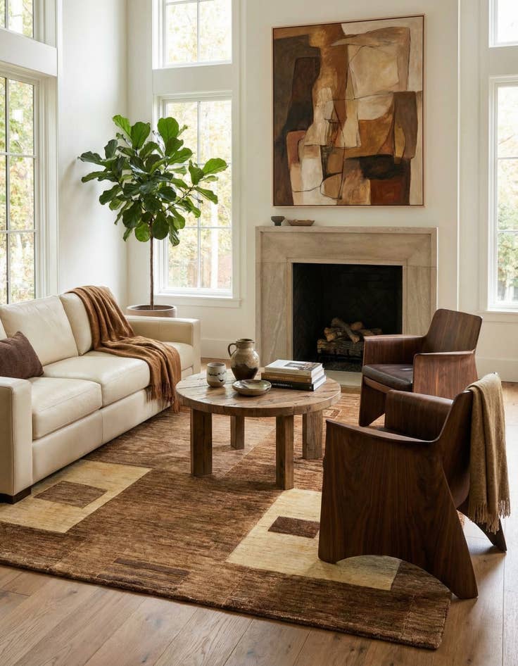 Detail image of 5' 9 x 7' 7 Juma Wool Rug