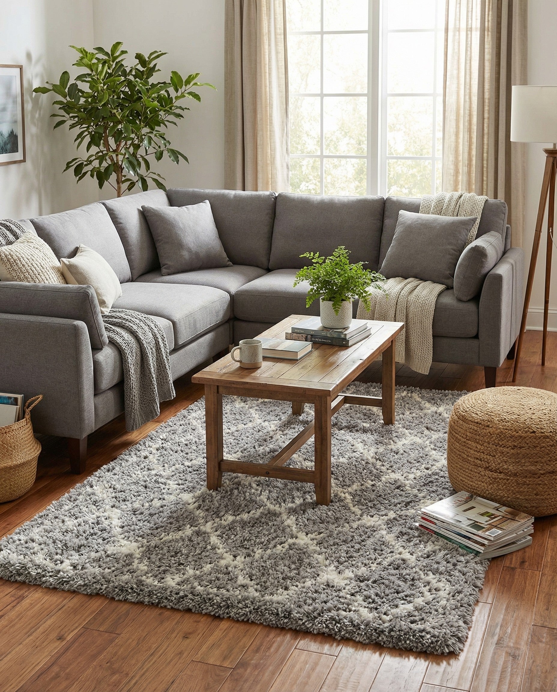  4' x 6' Infinity Shag Rug