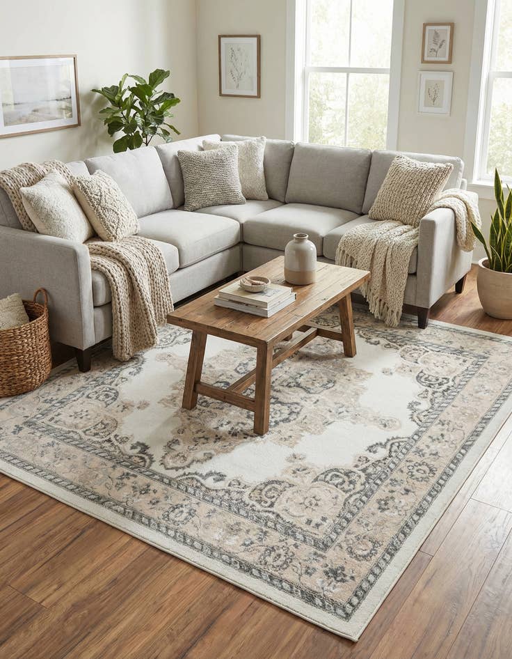 Detail image of 7' 10 x 7' 10 Parker Square Rug