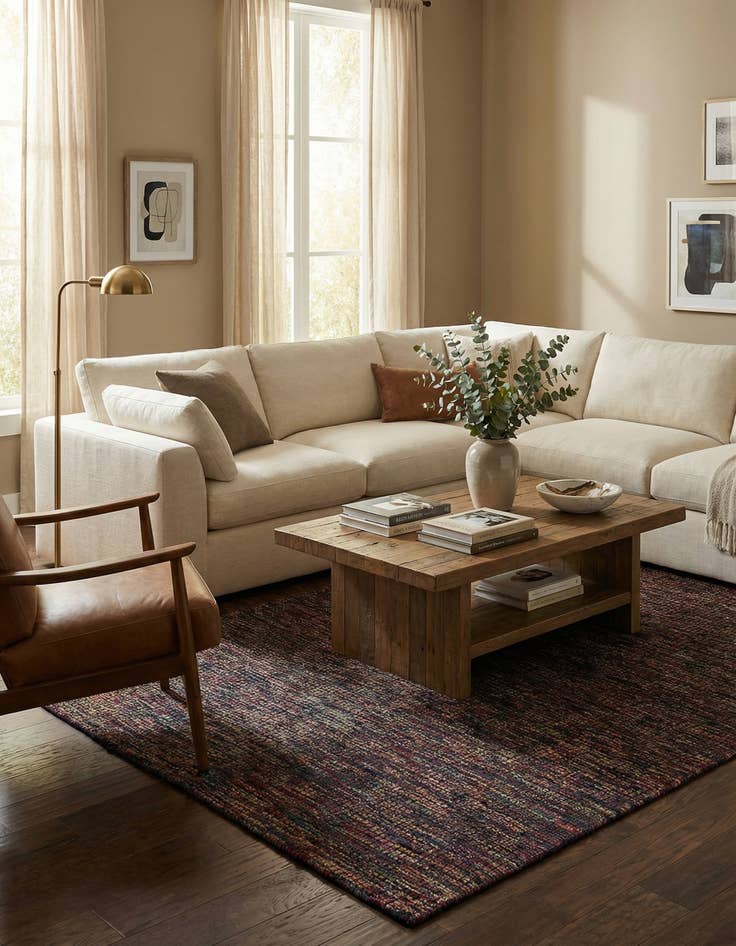 Detail image of 6' 6 x 10' 3  Hand Knotted Darya Wool Rug