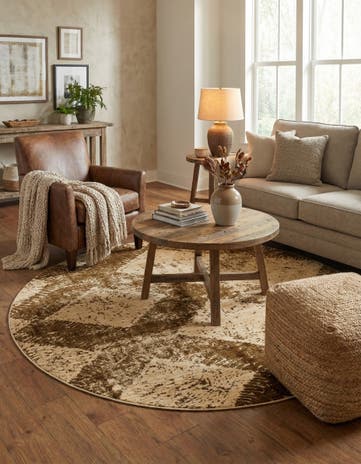 Brown Charlestown Round Rug