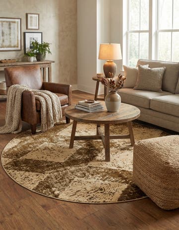 Brown Charlestown Round Rug