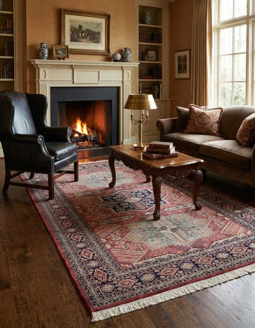 5' 3 x 8' 6 Hand Knotted Bokhara Oriental Wool Rug