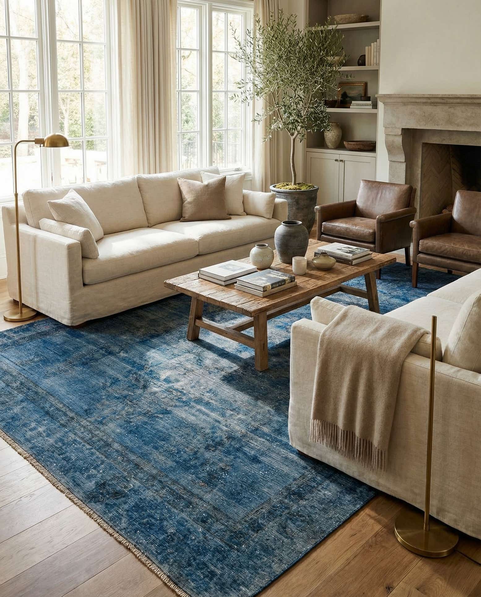 7' 2 x 10' 6 Hand Knotted Ultra Vintage Persian Wool Rug