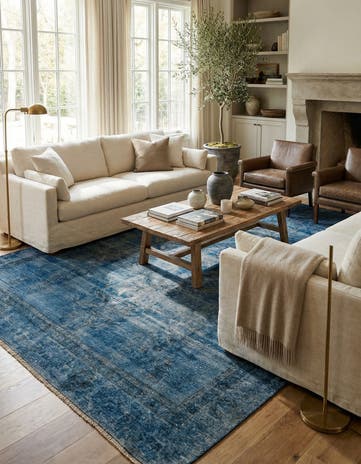 7' 2 x 10' 6 Hand Knotted Ultra Vintage Persian Wool Rug