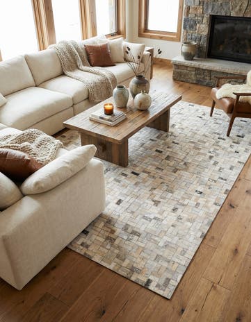 5' 5 x 7' 7 Cowhide Rug
