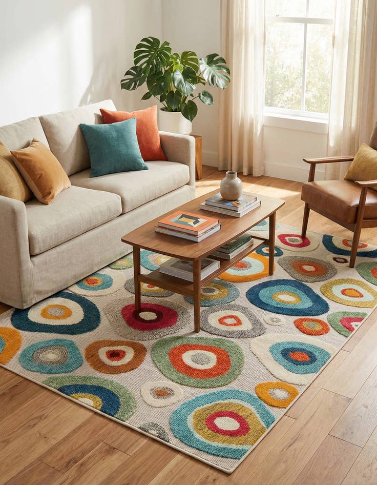 Detail image of  4' x 6'  Washable Casablanca Indoor / Outdoor Rug