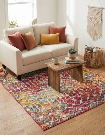 5' 3 x 5' 3 Moroccan Trellis Square Rug