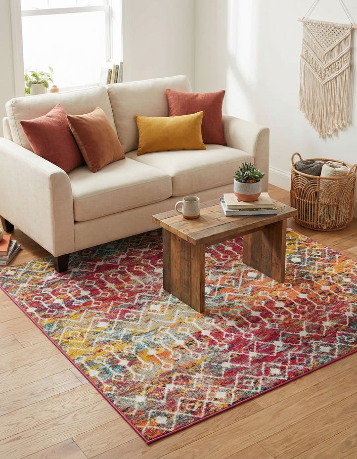 5' 3 x 5' 3 Moroccan Trellis Square...