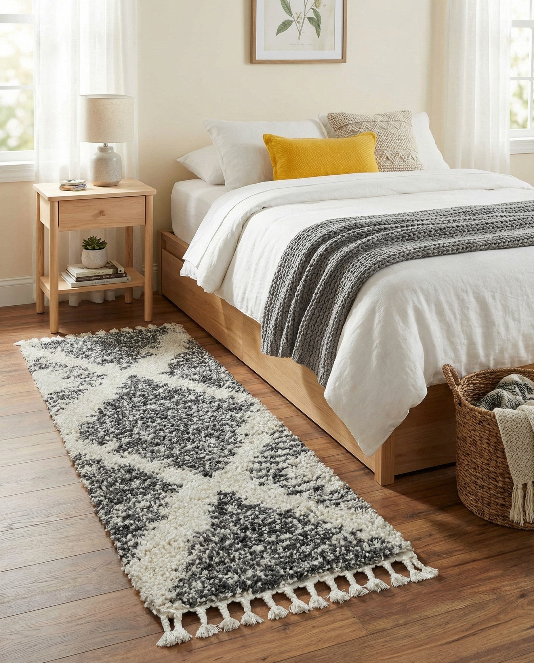  2' x 6' Serenity Shag Runner Rug