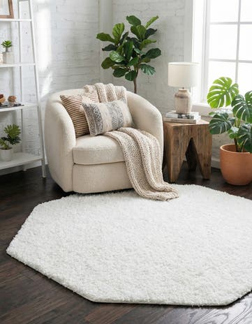4' x 4' Everyday Shag Octagon Rug