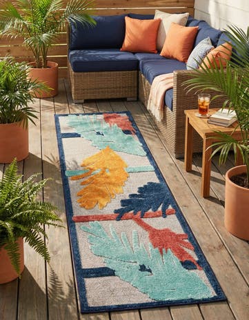 2' x 8' Easy-Clean Belize Indoor / Outdoor Runner Rug