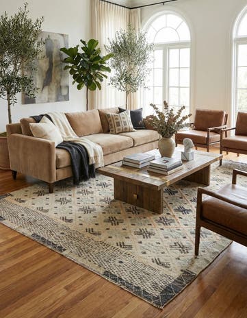 7' 8 x 10' 2 Hand Knotted Darya Wool Rug