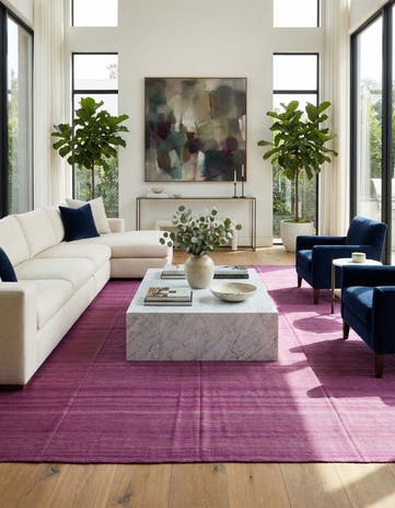 13' 9 x 19' 7 Hand Woven Kilim Modern Wool Rug