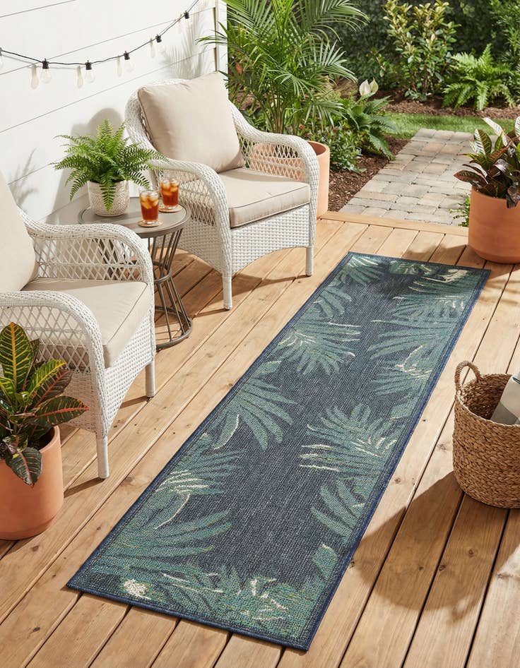 Detail image of 2' x 7' 10  Washable Baja Indoor / Outdoor Runner Rug