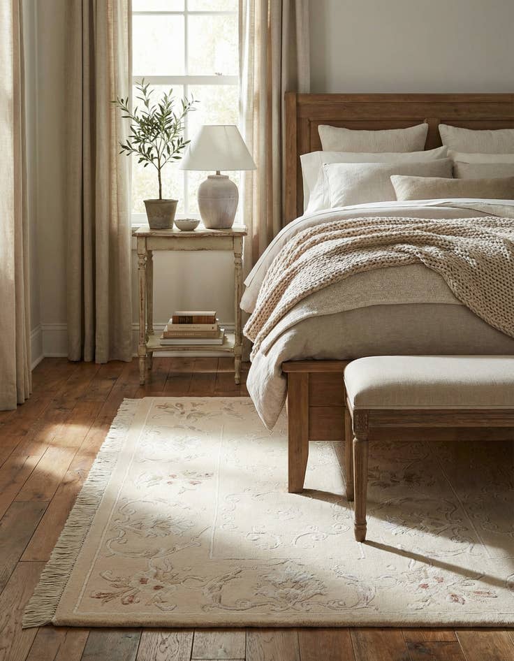 Detail image of  2' 9 x 4' 8  Hand Knotted Darya Wool Rug