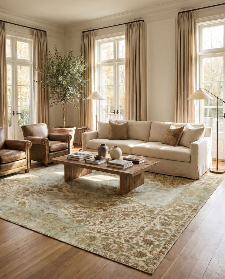 9' 6 x 12' 4 Hand Knotted Ultra Vintage Persian Wool Rug
