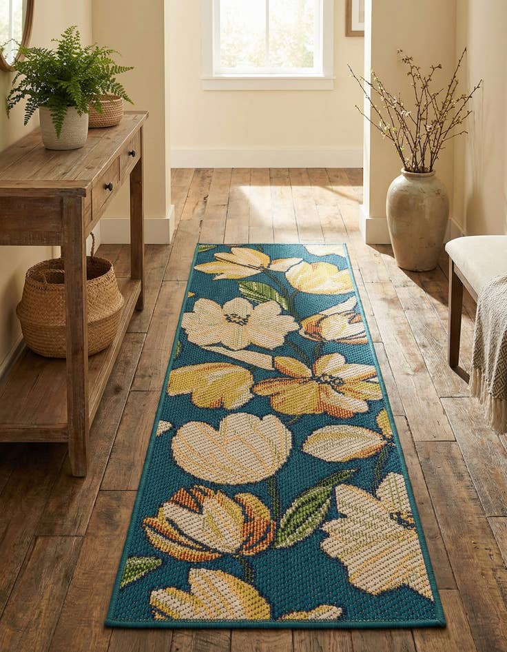 Detail image of  2' x 6'  Washable Baja Indoor / Outdoor Runner Rug