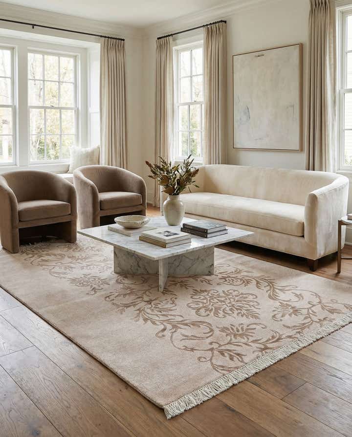 6' 11 x 9' 11 Hand Knotted Darya Rug