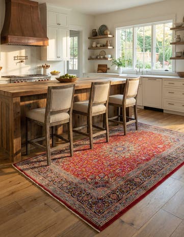 9' 9 x 12' 9 Hand Knotted Kashmar Persian Wool Rug