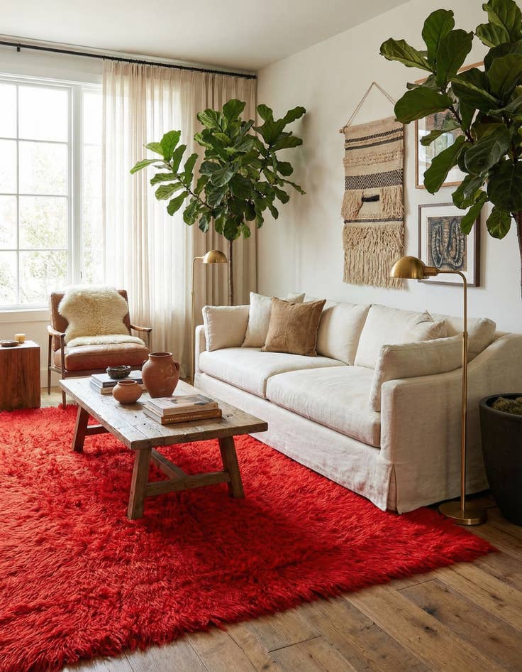 Detail image of 4' 9 x 6' 1  Hand Knotted Moroccan Wool Rug