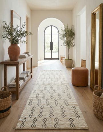 5' x 16' 8 Hand Knotted Moroccan Wool Runner Rug