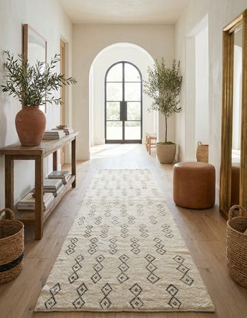 5' x 16' 8 Hand Knotted Moroccan Wool Runner Rug