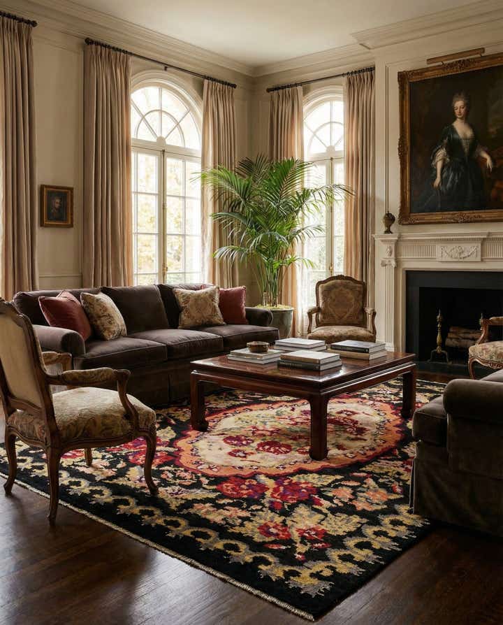 8' x 9' 9 Hand Knotted Darya Rug