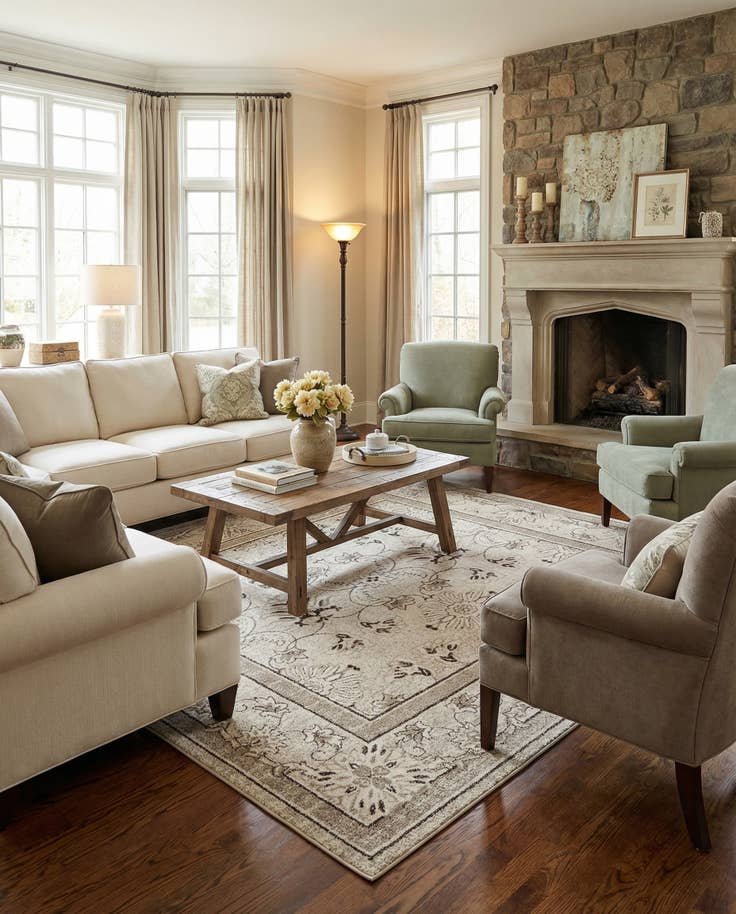 Detail image of 10' x 10' Miranda Square Rug