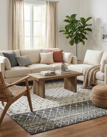 9' x 12' Moroccan Trellis Rug