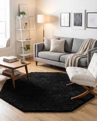  6' x 6' Everyday Shag Octagon Rug